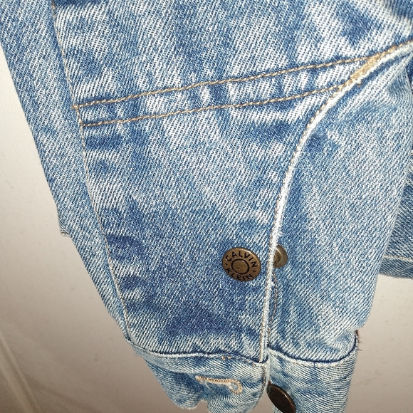 VINTAGE Calvin Klein Jean Jacket Pre- Loved 100% Cotton Real Denim! - Picture 16 of 16